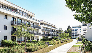 Moderne Mehrfamilienhäuser